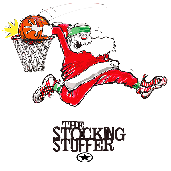 SANTA SPORTS STOCKING STUFFER Basketball Unisex Hoodie