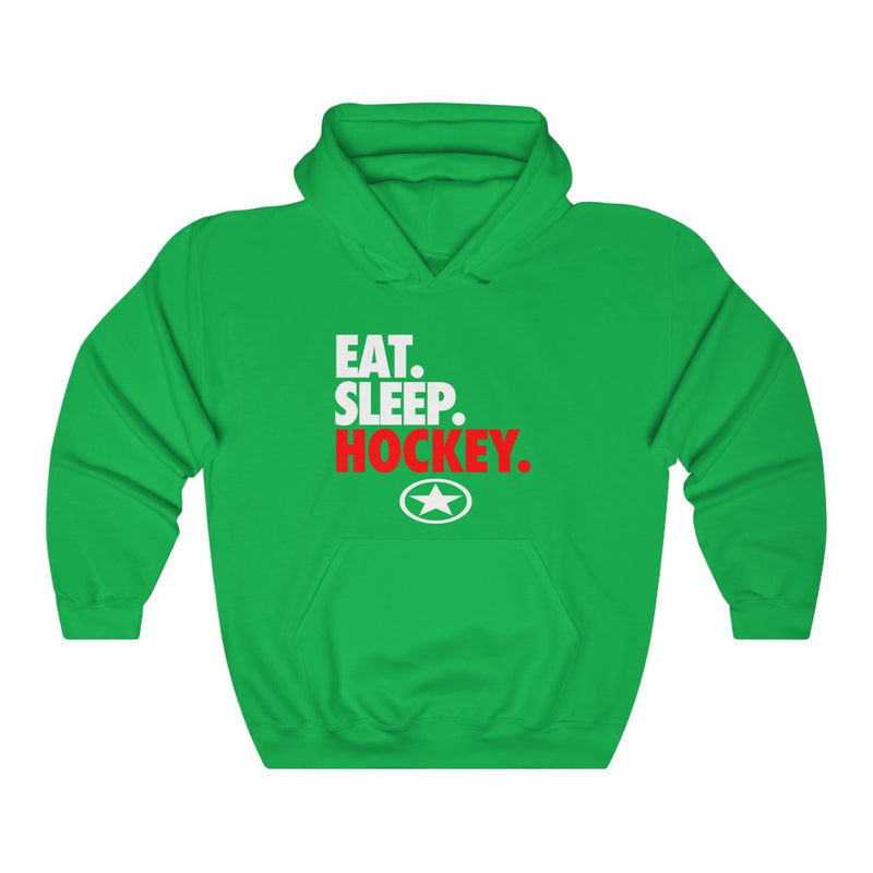 EAT. SLEEP. HOCKEY. Unisex Heavy Blend™ Hooded Sweatshirt