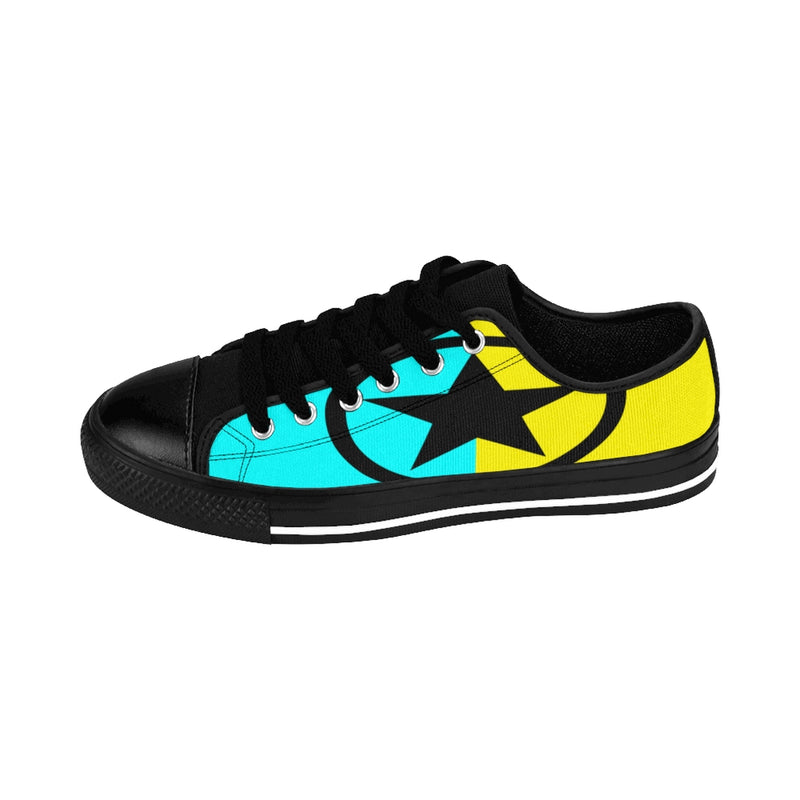 Global Super Star Men's Sneakers Aqua & Yellow