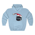 JINGLE PUCK HOCKEY Santa Sports Unisex Heavy Blend™ Hooded Sweatshirt