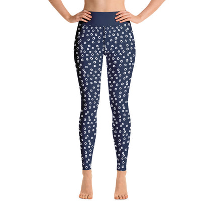 Blue Circles Yoga Leggings