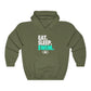 EAT. SLEEP. SWIM. Unisex Heavy Blend™ Hooded Sweatshirt