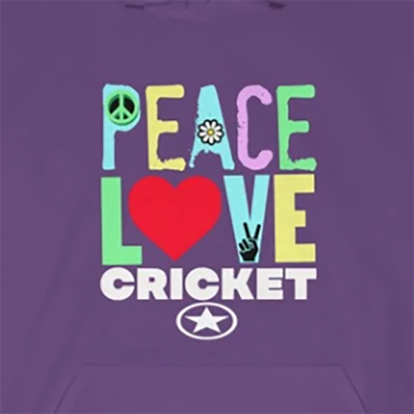 PEACE LOVE CRICKET Unisex Heavy Blend™ Hooded Sweatshirt