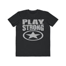 Play Strong Super Star Classic Gray Logo Men's Lightweight Fashion Tee