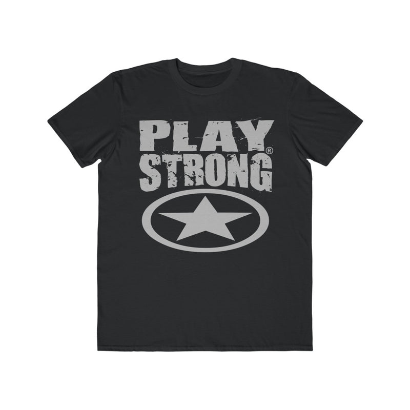 Play Strong Super Star Classic Gray Logo Men's Lightweight Fashion Tee