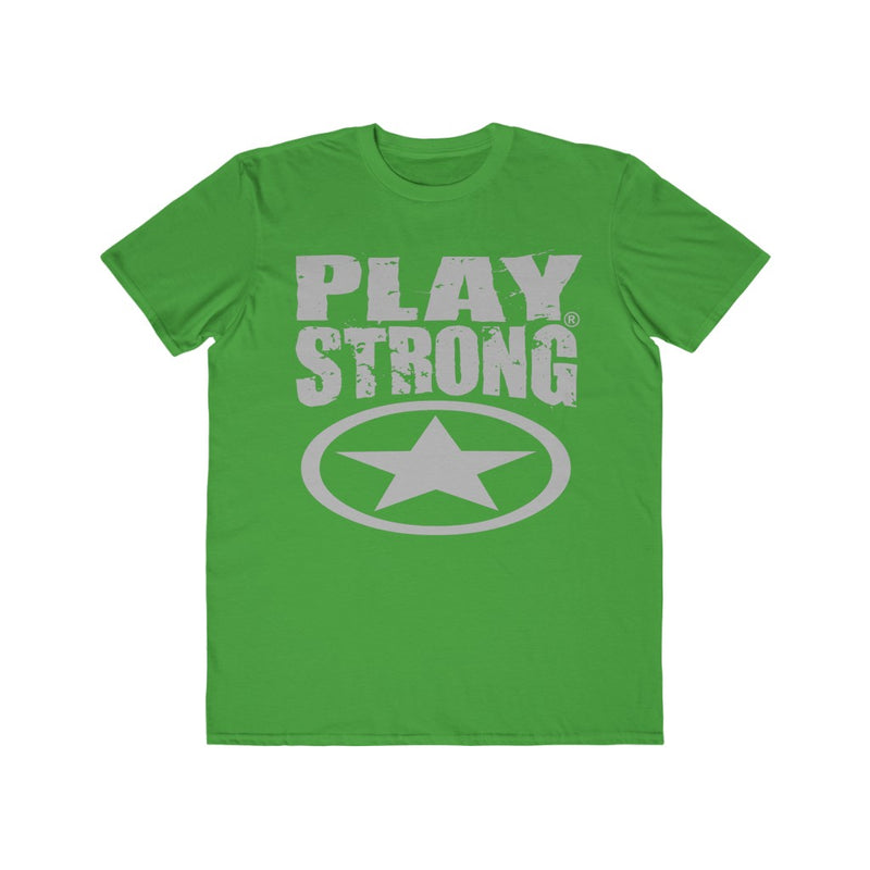 Play Strong Super Star Classic Gray Logo Men's Lightweight Fashion Tee