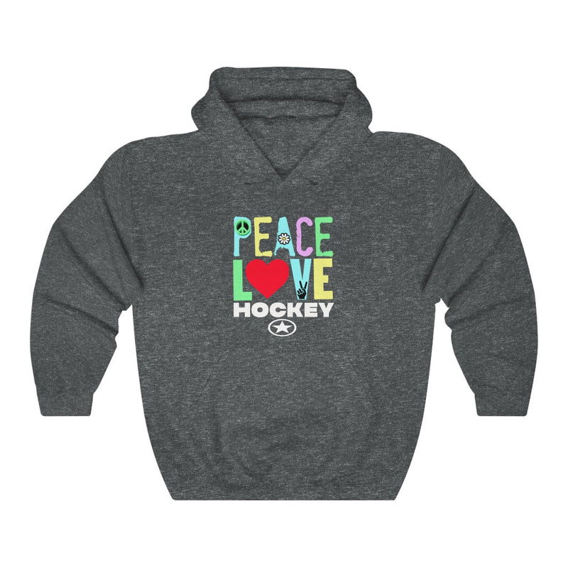 PEACE LOVE HOCKEY Unisex Heavy Blend™ Hooded Sweatshirt