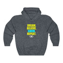 DREAM. BELIEVE. SWIM. Unisex Heavy Blend™ Hooded Sweatshirt
