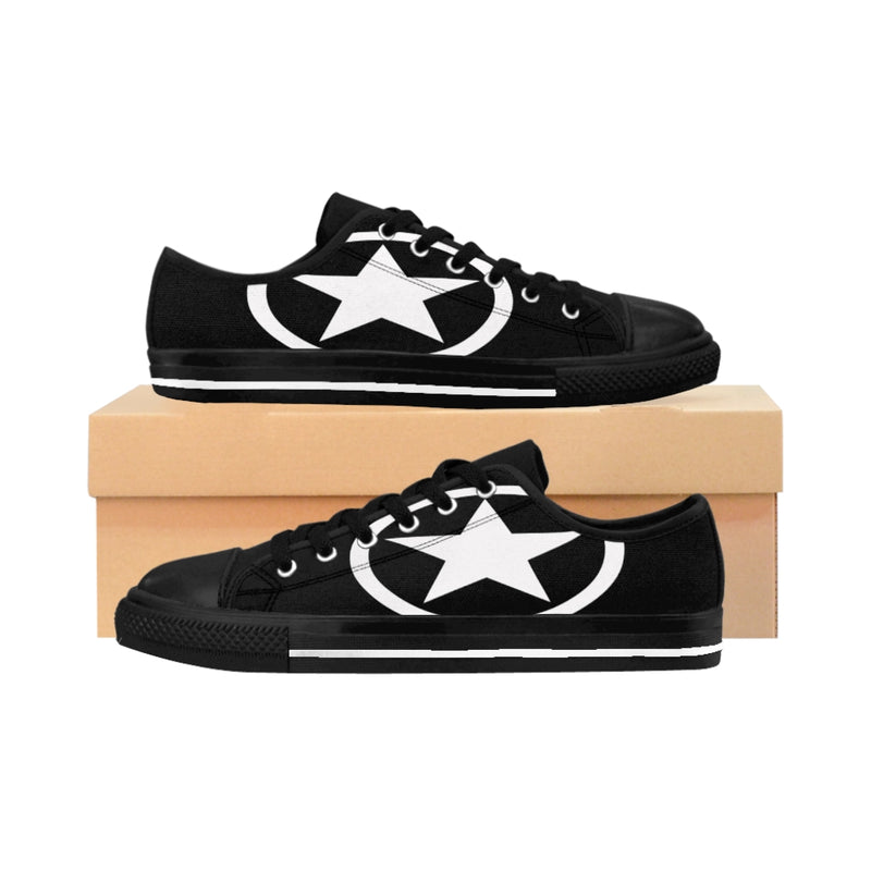 Global Super Star Men's Sneakers Black & White