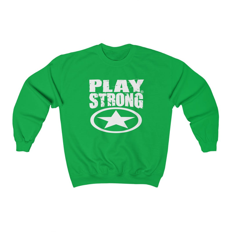 Play Strong "Super Star" Logo Unisex Heavy Blend™ Crewneck Sweatshirt