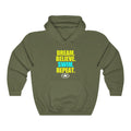 DREAM. BELIEVE. SWIM. Unisex Heavy Blend™ Hooded Sweatshirt