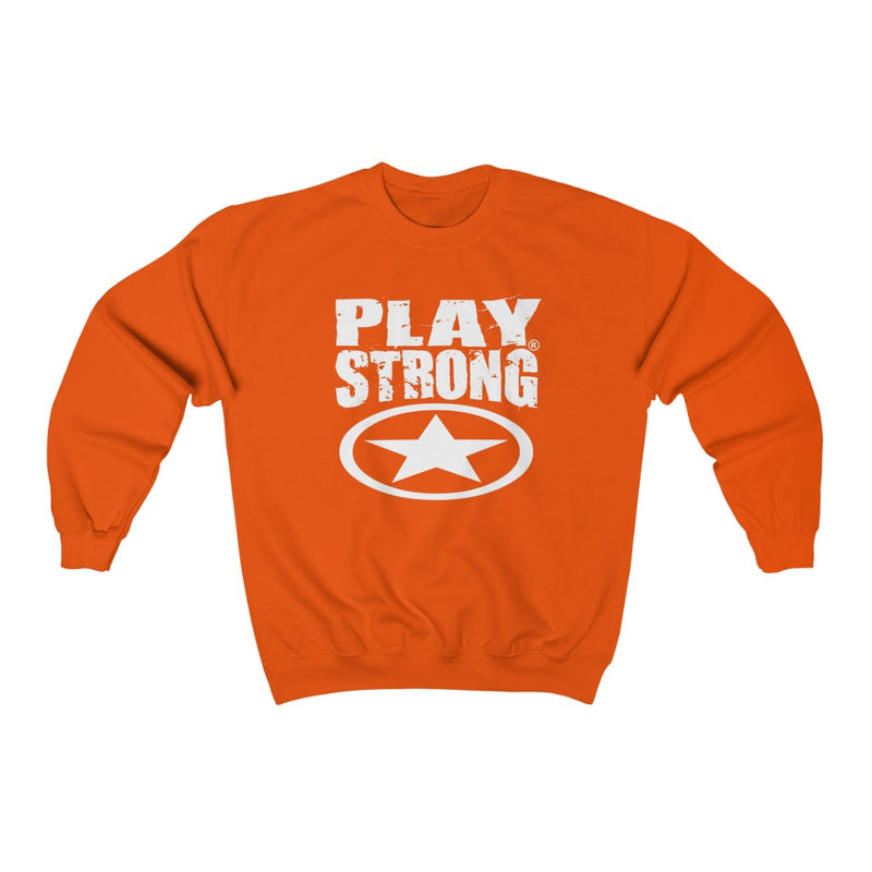 Play Strong "Super Star" Logo Unisex Heavy Blend™ Crewneck Sweatshirt