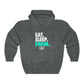 EAT. SLEEP. SWIM. Unisex Heavy Blend™ Hooded Sweatshirt