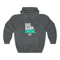 EAT. SLEEP. SWIM. Unisex Heavy Blend™ Hooded Sweatshirt