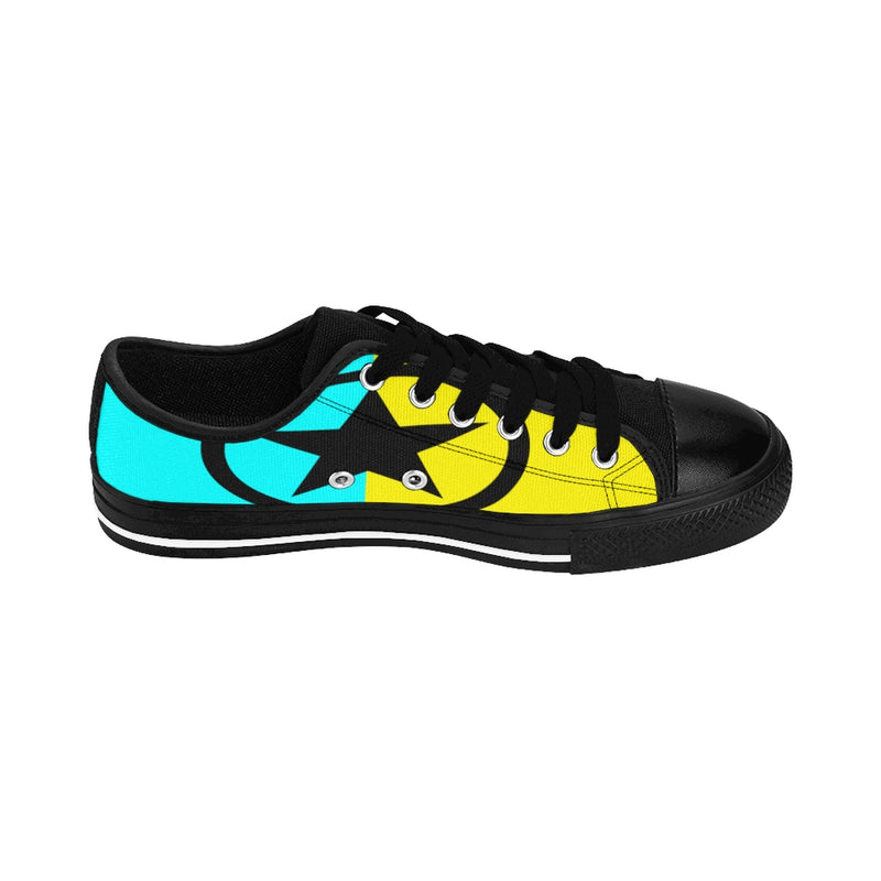 Global Super Star Men's Sneakers Aqua & Yellow