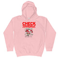 CHECKING IT TWICE Santa Hockey Kids Hoodie