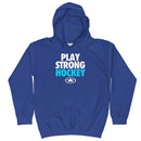 PLAY STRONG STAR HOCKEY Kids Hoodie