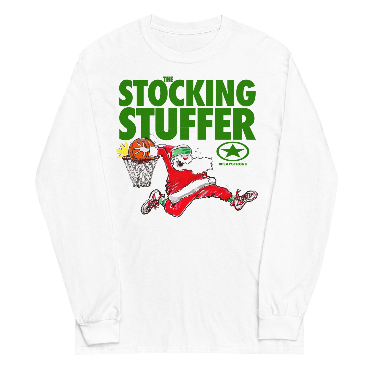 Santa Sports "Stocking Stuffer" Men’s Long Sleeve Shirt