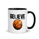 BELIEVE Basketball Mug with Color Inside