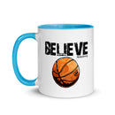 BELIEVE Basketball Mug with Color Inside