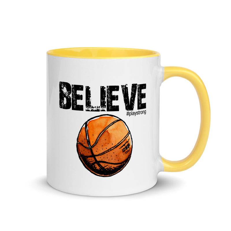 BELIEVE Basketball Mug with Color Inside