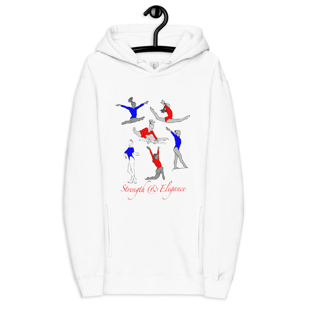 Gymnastics Strength & Elegance Team Womens Fashion hoodie