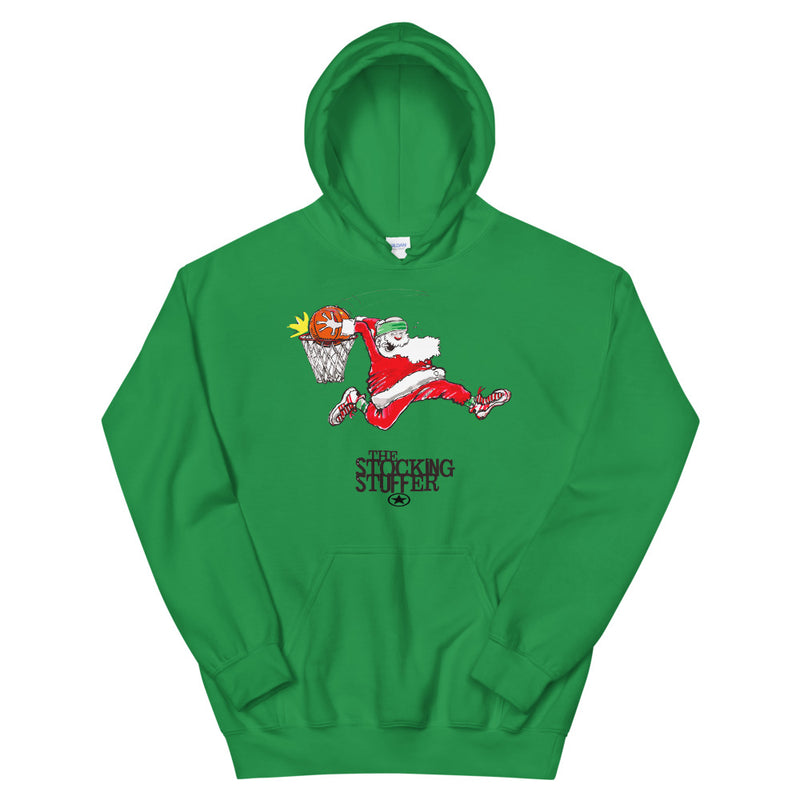 SANTA SPORTS STOCKING STUFFER Basketball Unisex Hoodie