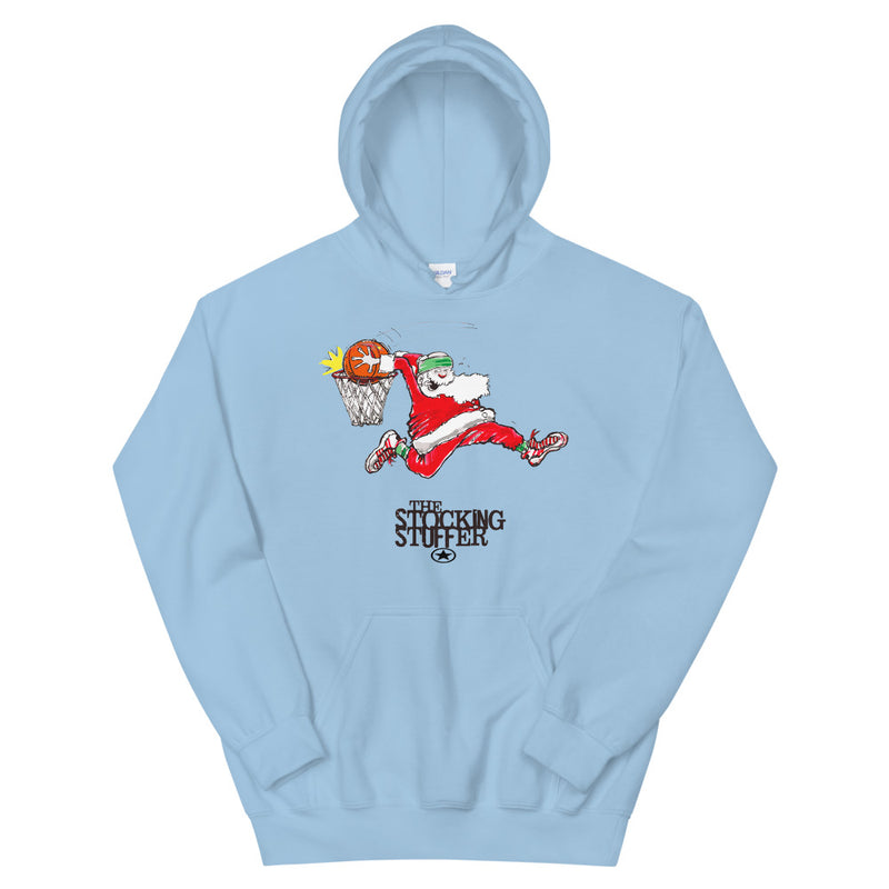 SANTA SPORTS STOCKING STUFFER Basketball Unisex Hoodie