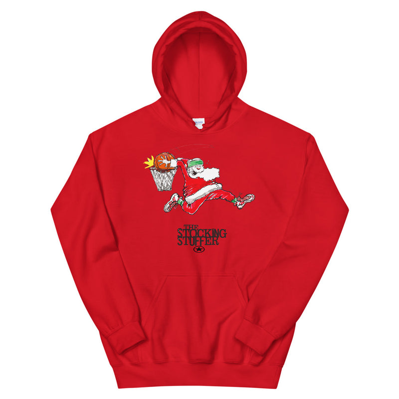 SANTA SPORTS STOCKING STUFFER Basketball Unisex Hoodie