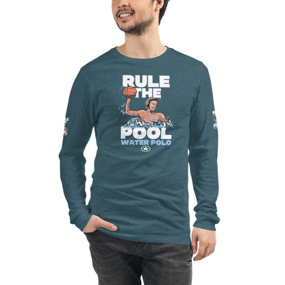 WATER POLO RULE THE POOL Unisex Long Sleeve Tee