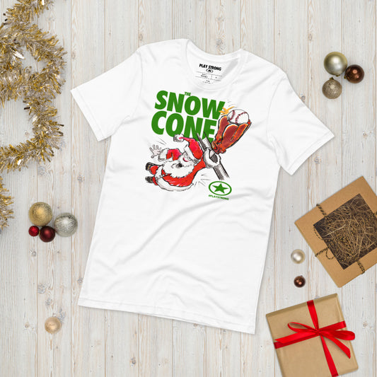 THE SNOW CONE Baseball Santa Sports #playstrong Short-Sleeve Unisex T-Shirt