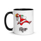 STOCKING STUFFER Santa Mojo Mug with Color Inside