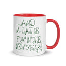 JAVA MERRY CHRISTMAS! Santa Chillin' Mug with Color Inside