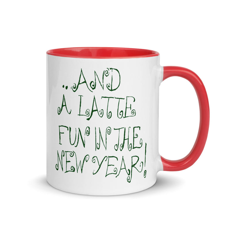 JAVA MERRY CHRISTMAS! Santa Chillin' Mug with Color Inside
