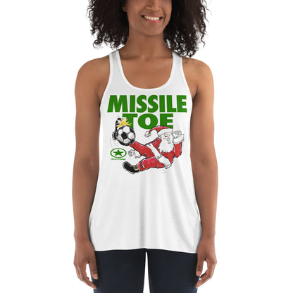 Santa Sports "Missile Toe" Women's Flowy Racerback Tank