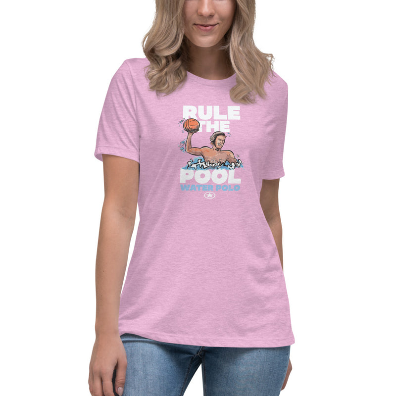 WATER POLO RULE THE POOL Women's Relaxed T-Shirt